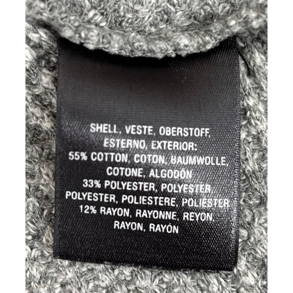 Postmark Lassen Coal Neck Sweater Large Gray Textured Knit Swing Anthropologie - Picture 6 of 6